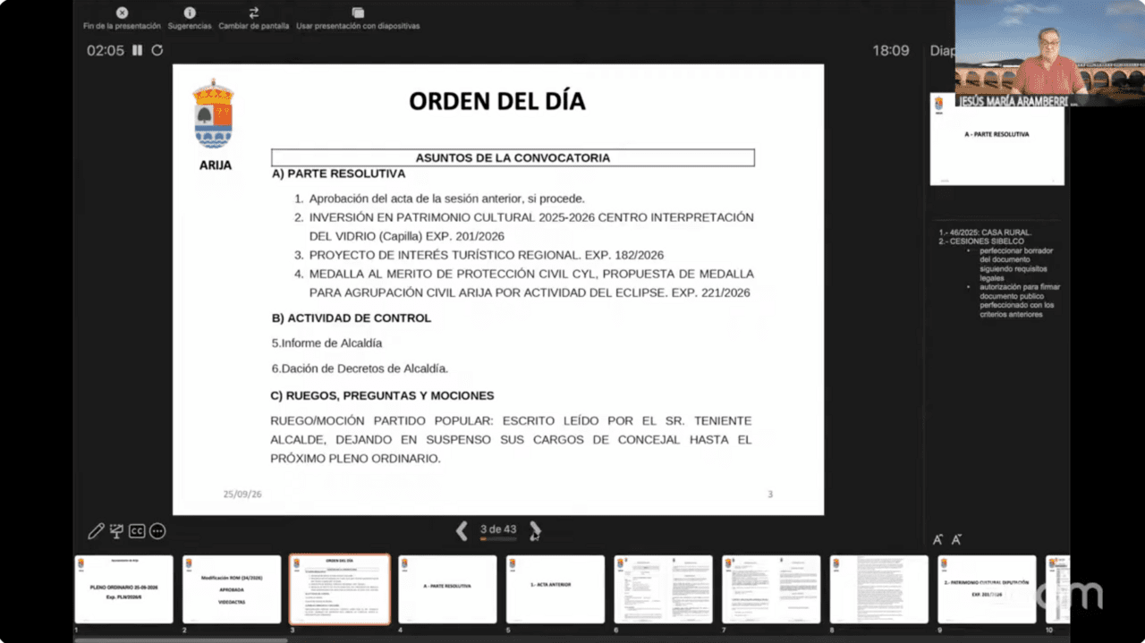 Orden del día